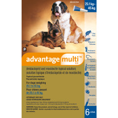 Advantage Multi for Dogs, 25.1 - 45 kg (Blue), 6 X 4 mL - product image 1