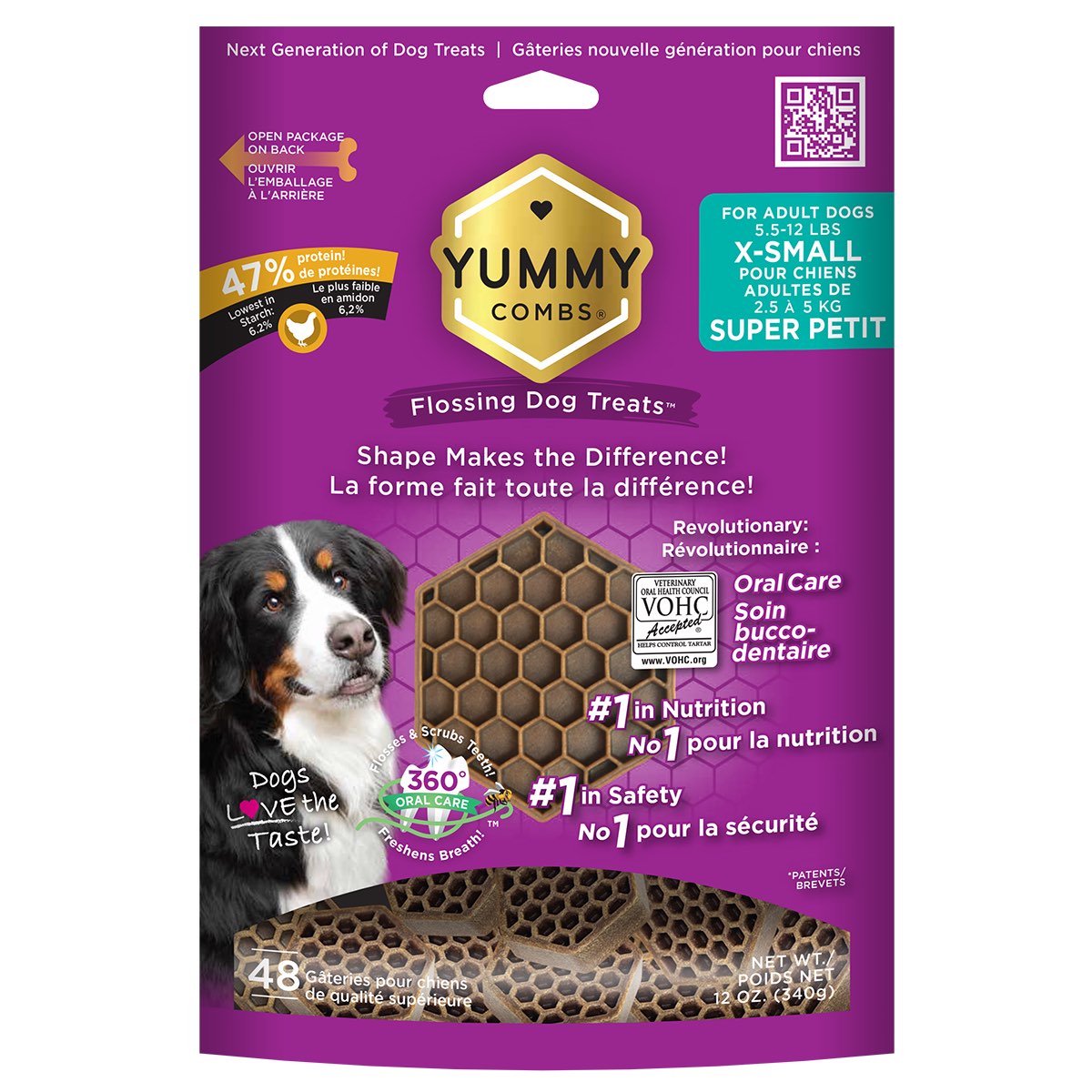 Yummy Combs Dental Treats for XS Dogs (Chicken) 48 Doses