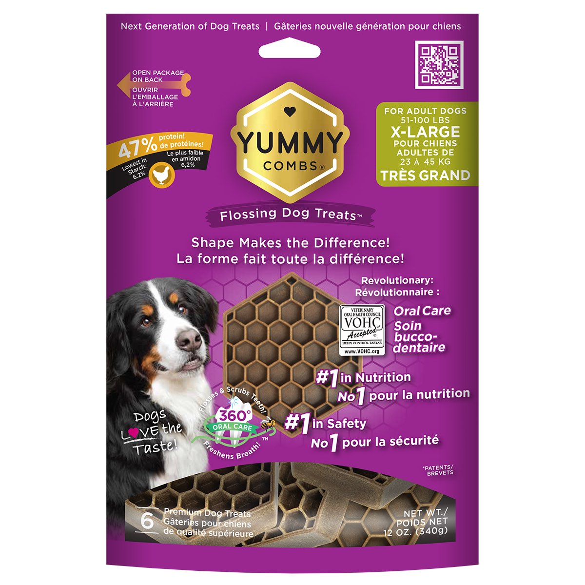 Yummy Combs Dental Treats for Extra Large Dogs (Chicken) 6 Doses