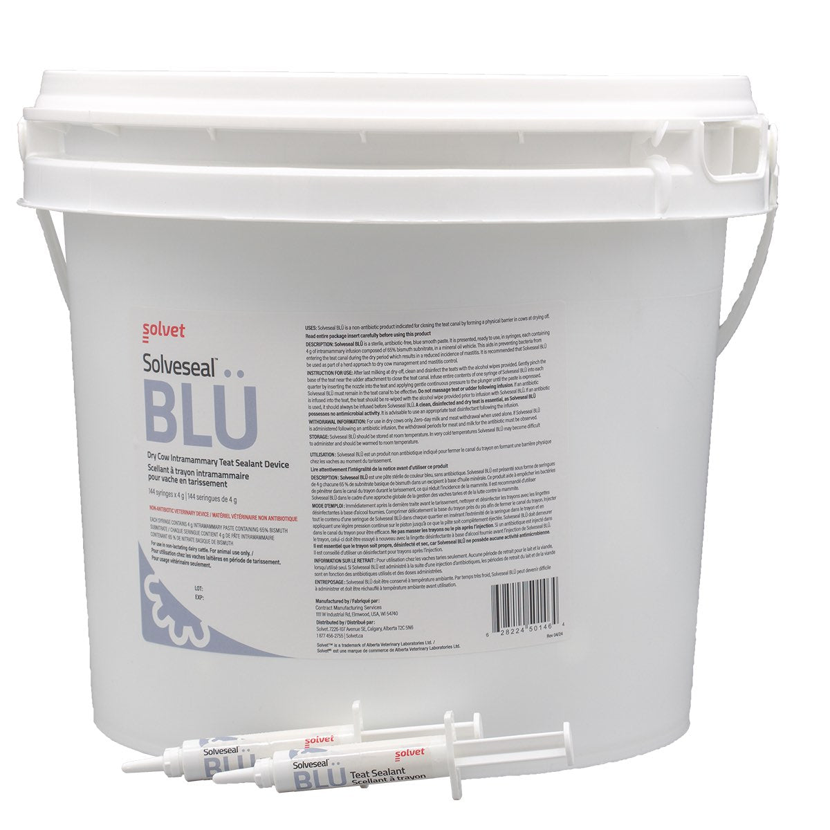 Solveseal Blü Teat Sealant for Cattle 144 Syringes 65 % - additional product view 2