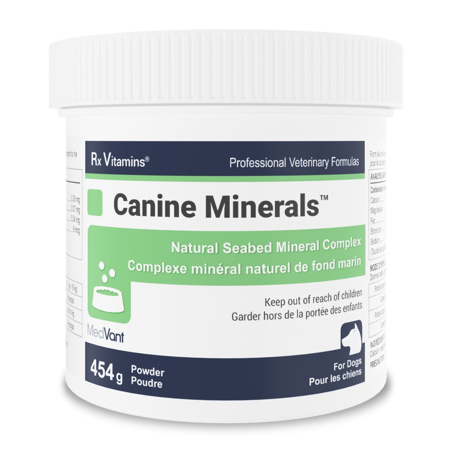 Rx Vitamins Canine Minerals Powder for Dogs (Original) 454 g Jar