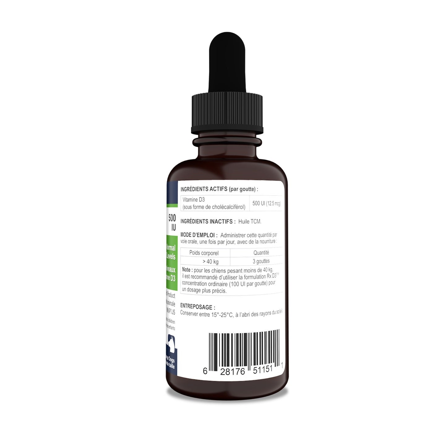 Rx Vitamins Rx D3 Forte for Dogs 60 mL Bottle 12.5 Ug - additional product view 3
