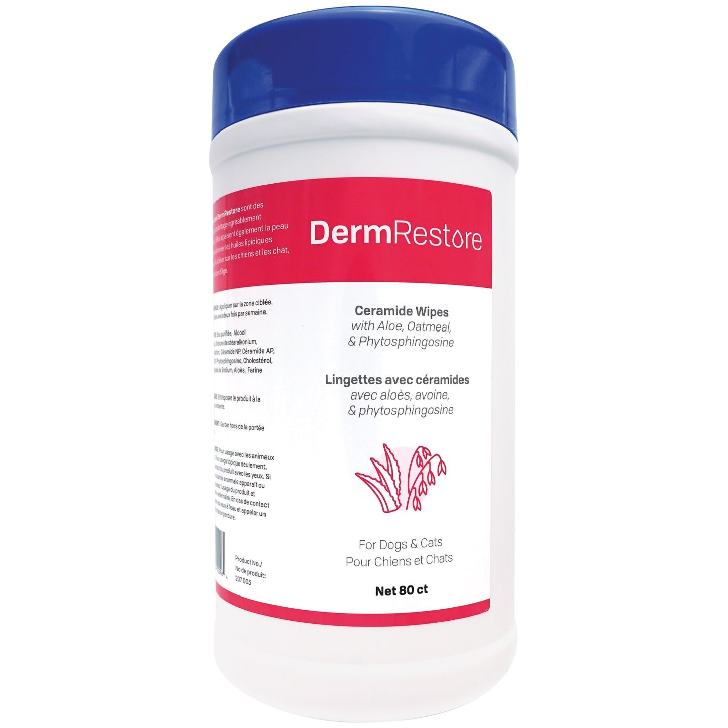 Wipes DermRestore for Cats and Dogs 80 Wipes