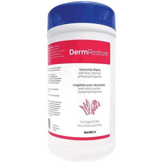 Wipes DermRestore for Cats and Dogs 80 Wipes