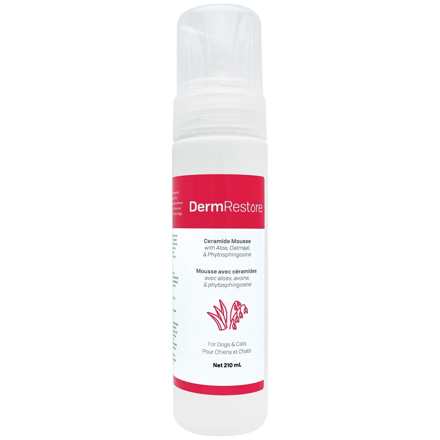 Mousse DermRestore for Cats and Dogs 210 mL Bottle