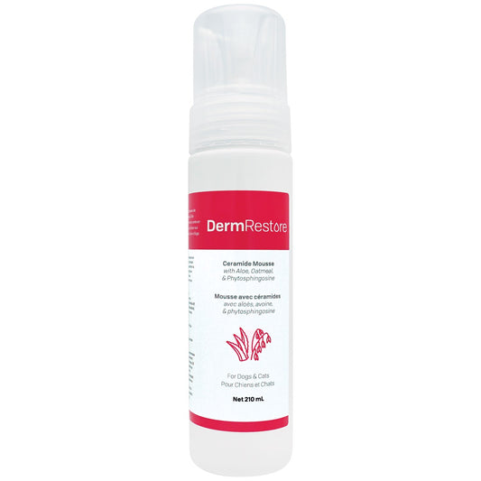 Mousse DermRestore for Cats and Dogs 210 mL Bottle