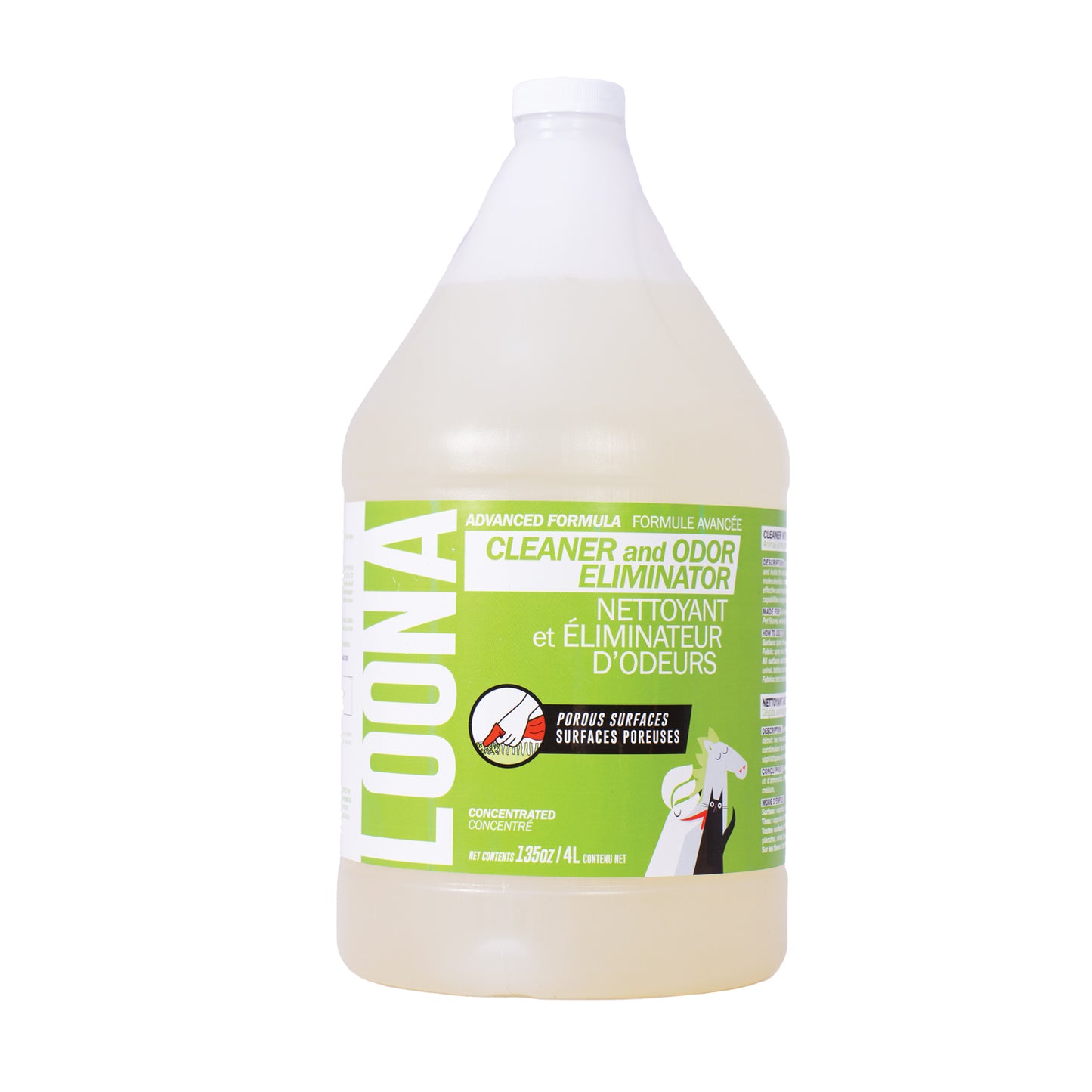 Odor Eliminator for Porous Surfaces Concentrated 4 L Bottle