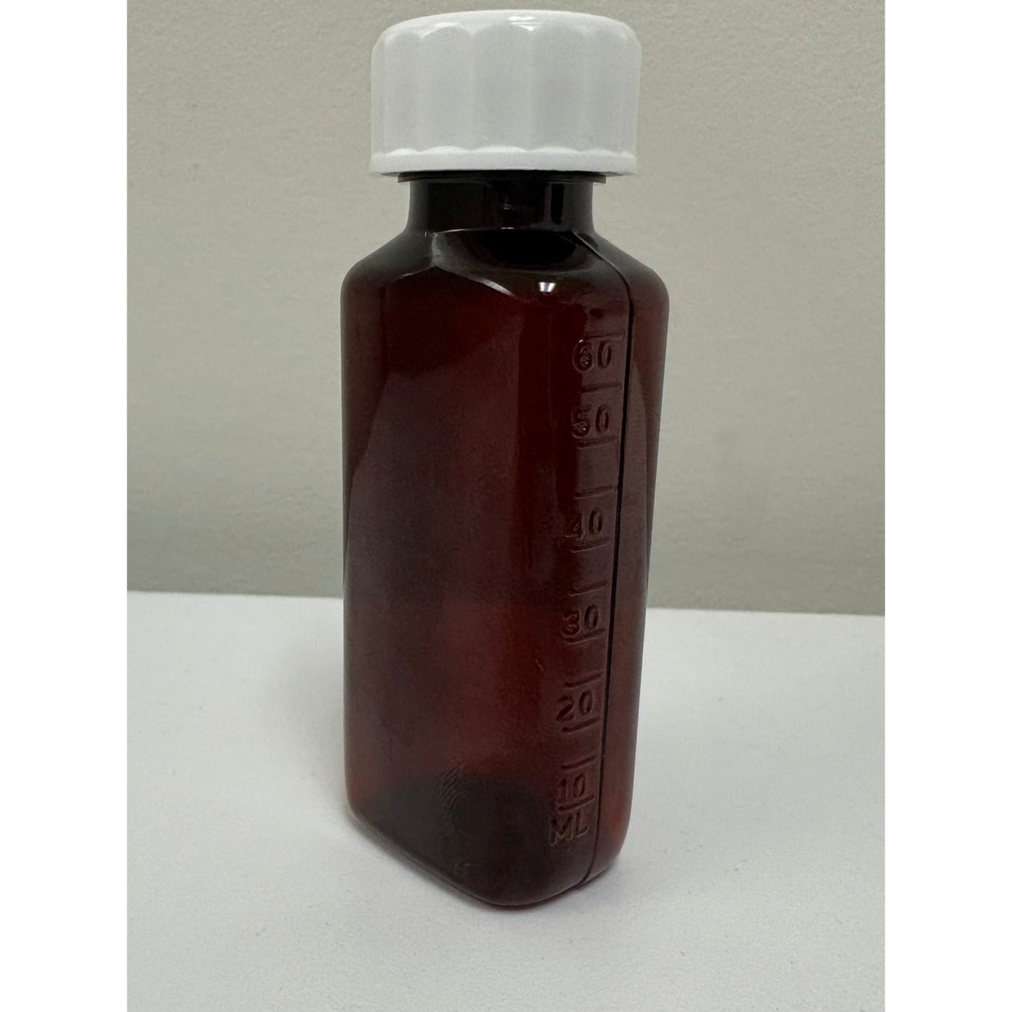 Plastic Bottle Graduated with Safety Cap Pack of 75, 60 mL