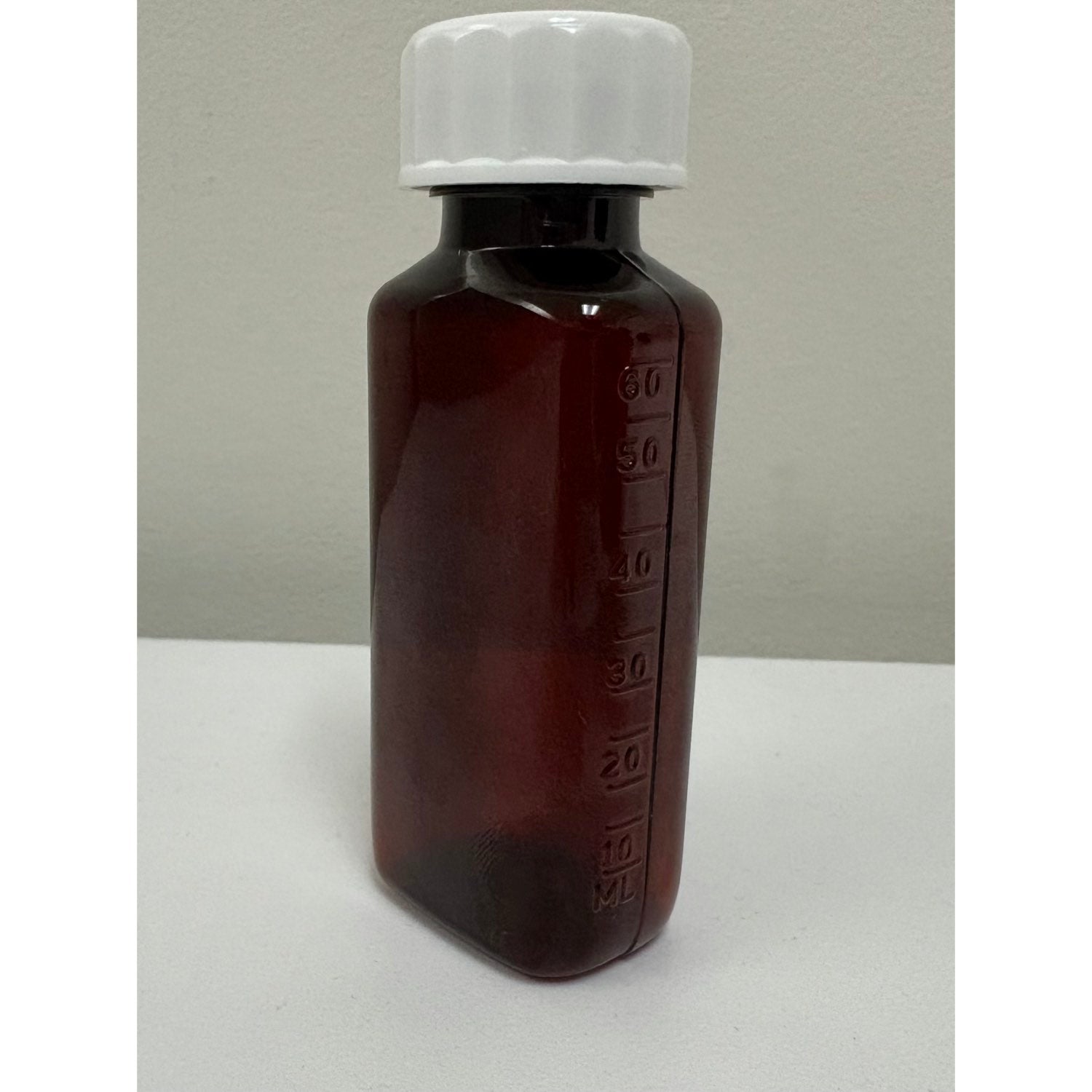 Plastic Bottle Graduated with Safety Cap Pack of 75, 60 mL