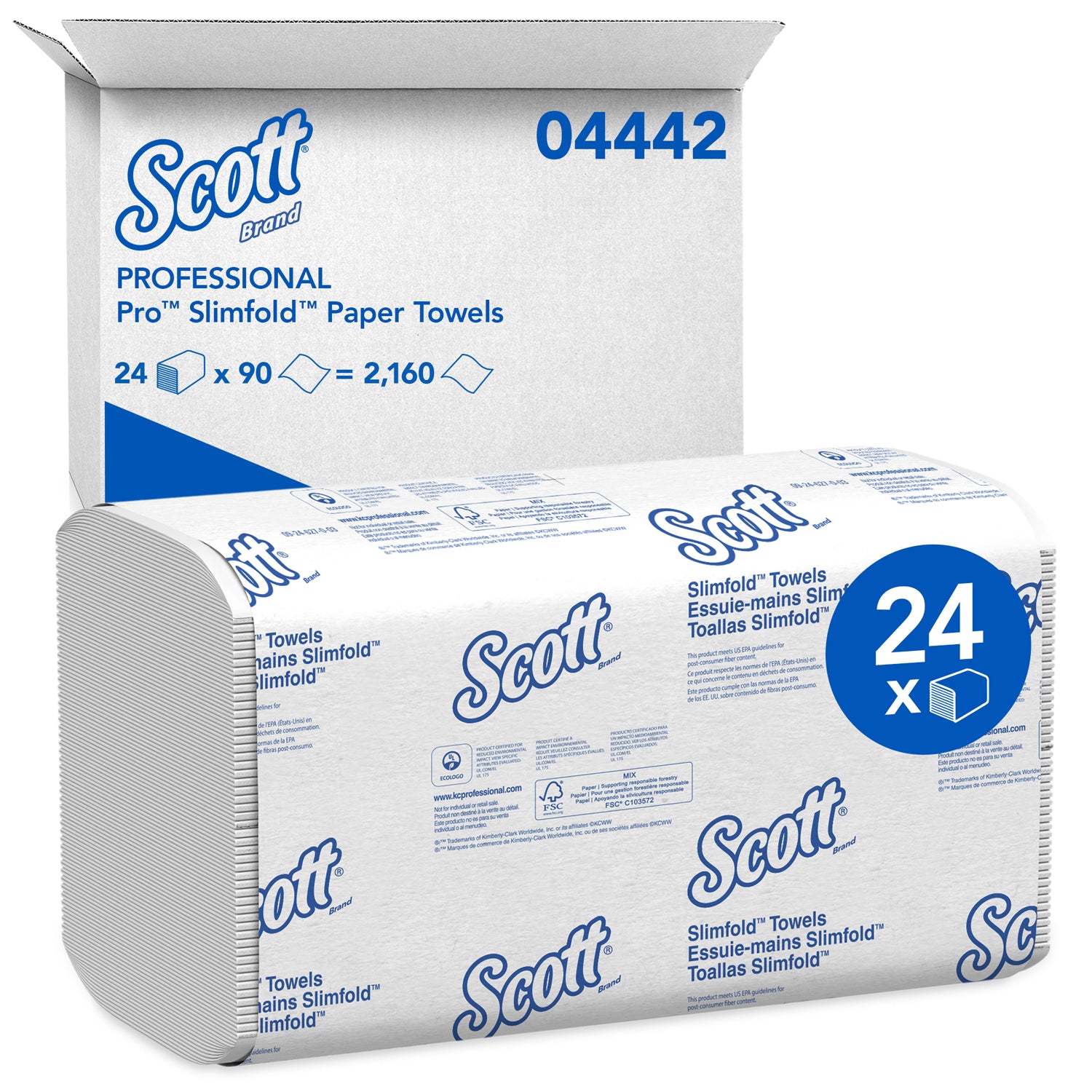 Hand Towels Control Plus Slimfold 1 - Ply Pack of 24