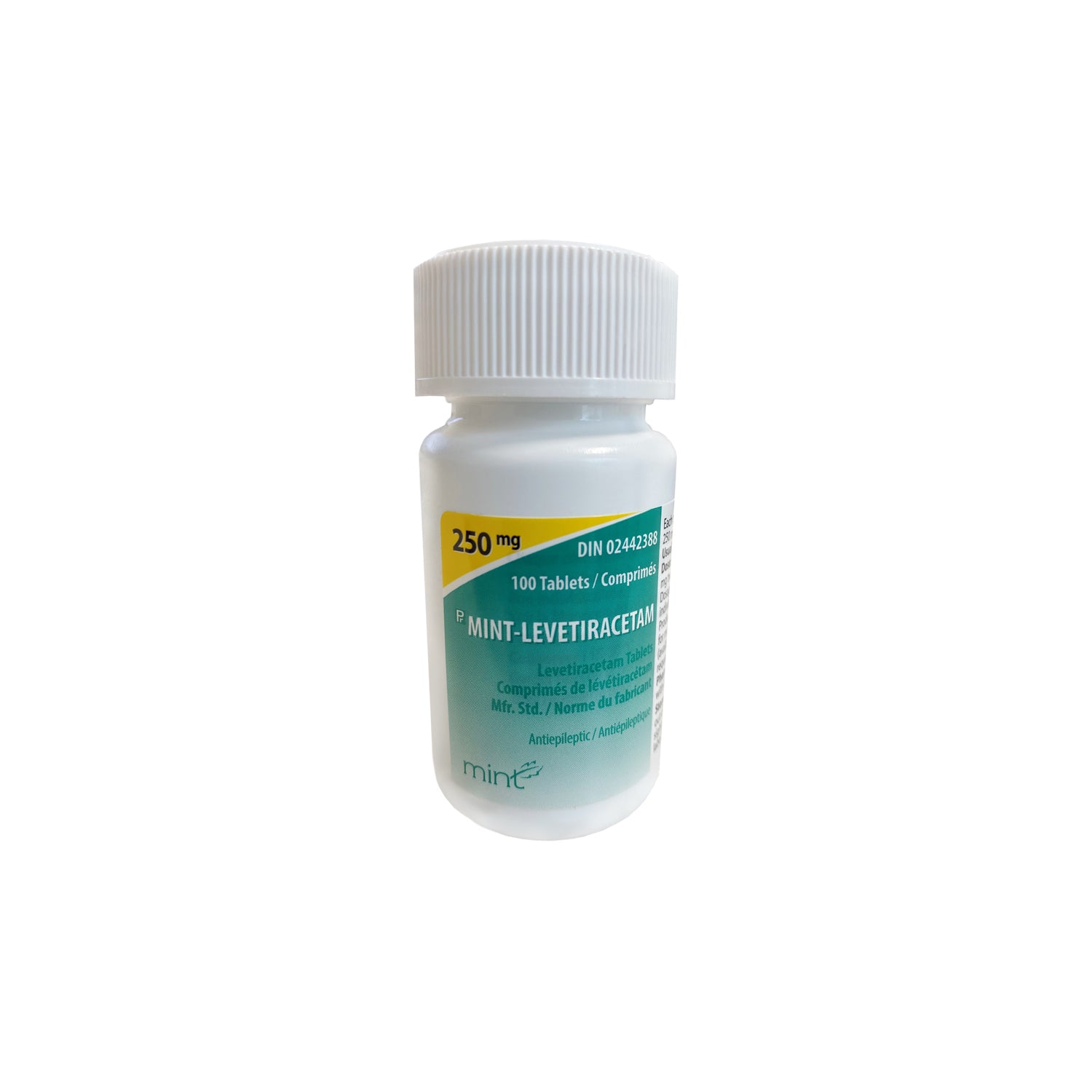Levetiracetam Tablets Bottle of 100 Tablets