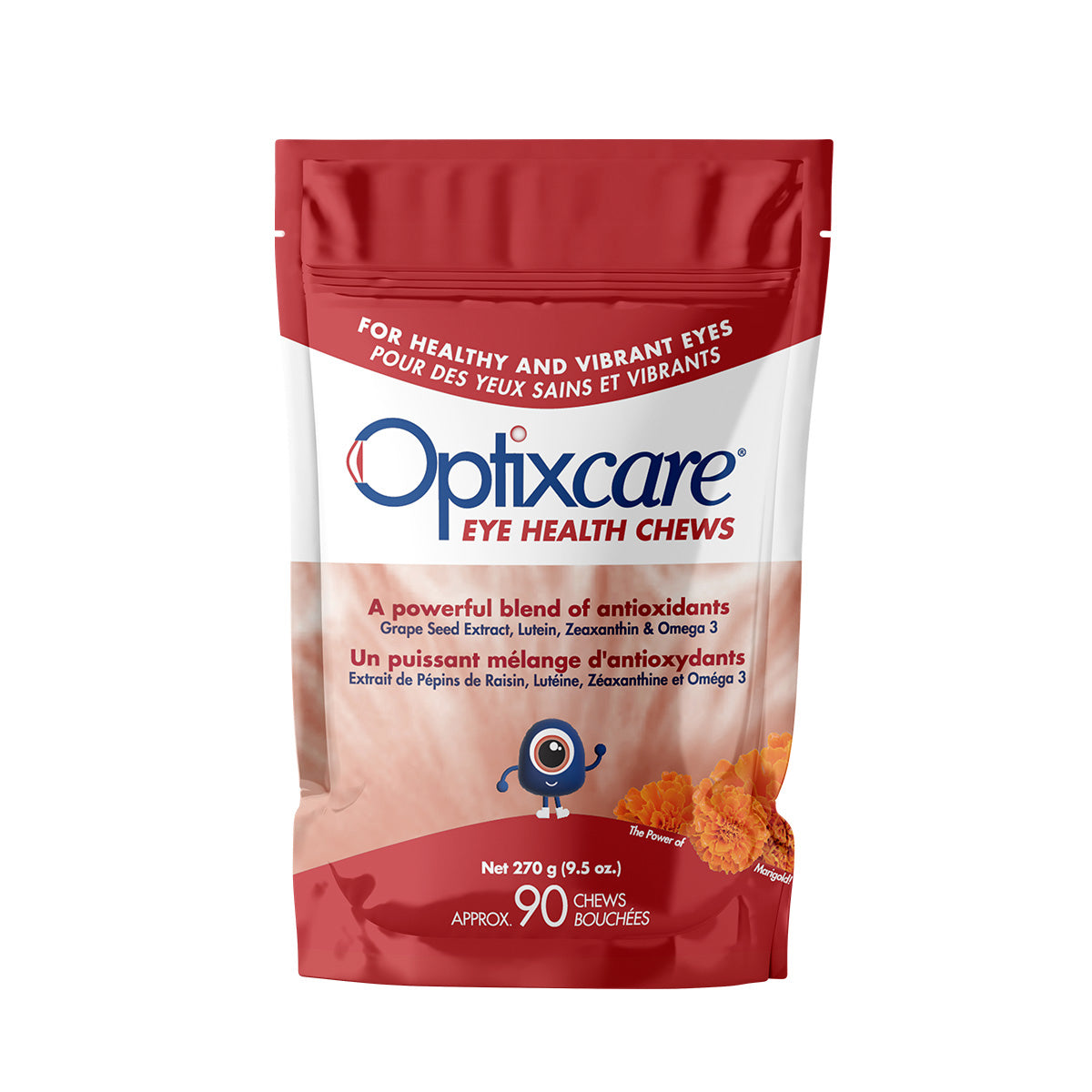 Optixcare Eye Health Chews for Cats and Dogs (Original) 270 g Bag