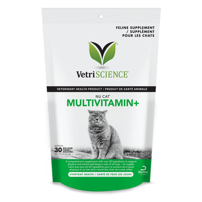 NU CAT Multivitamin+ Chews for Cats (Original) 37.5 g Bag