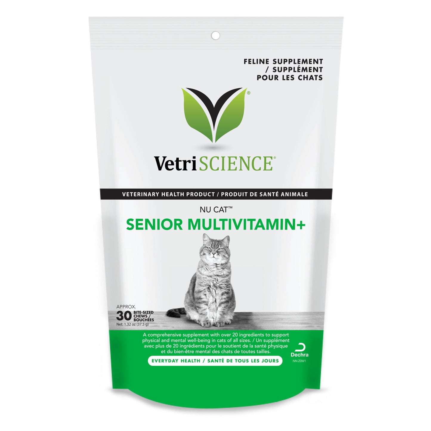 NU CAT Senior Multivitamin+ Chews for Cats (Original) 37.5 g Bag