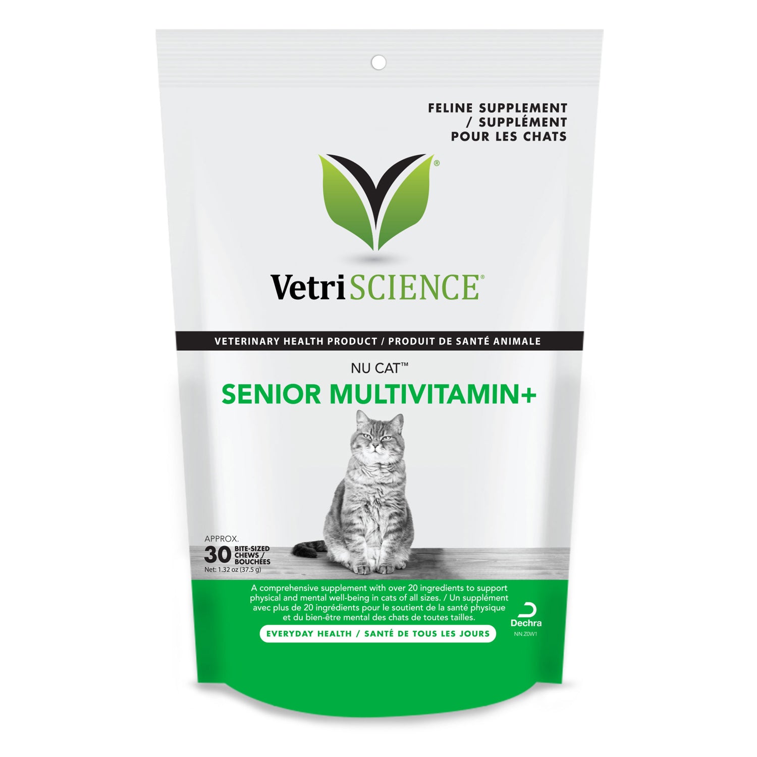 NU CAT Senior Multivitamin+ Chews for Cats (Original) 37.5 g Bag