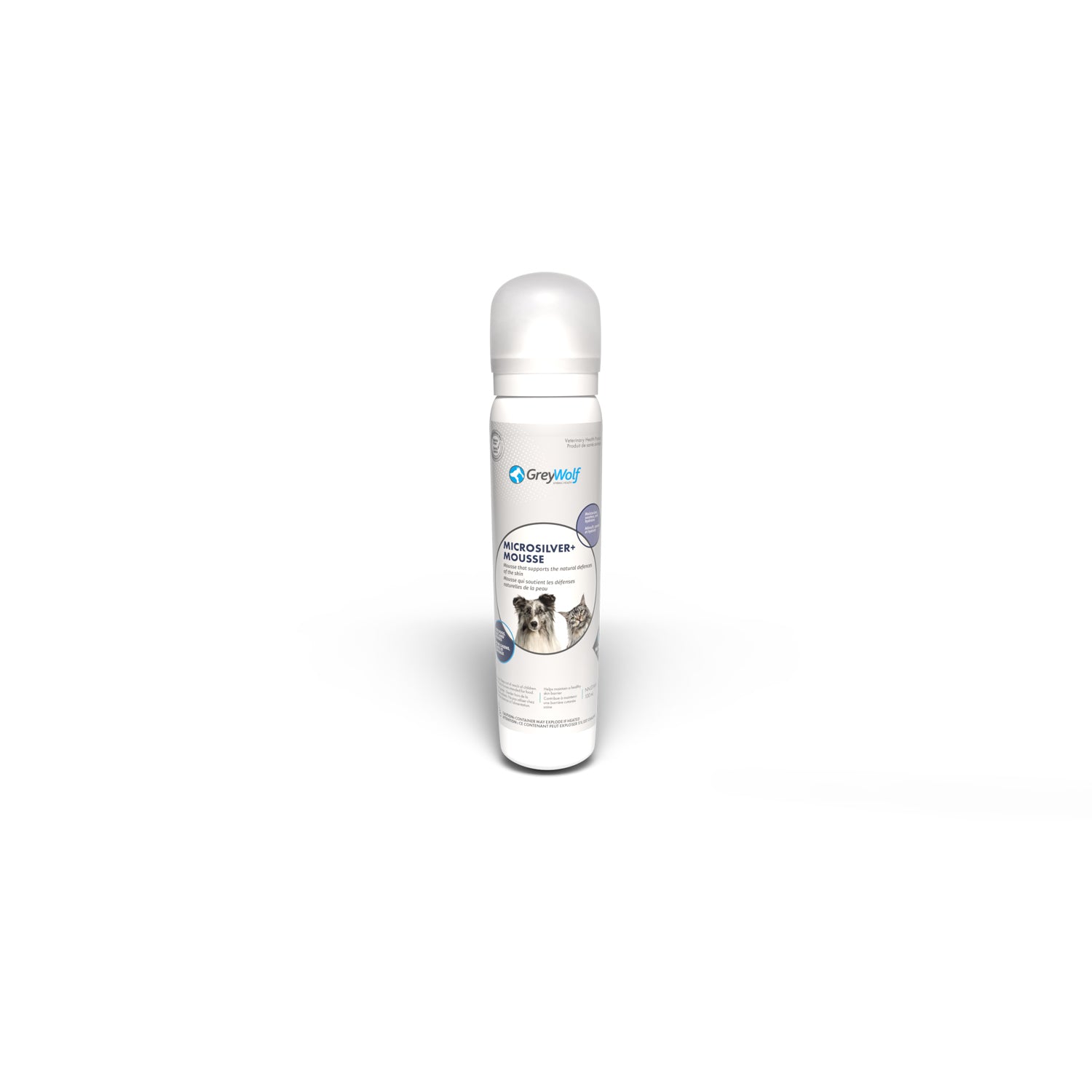 MicroSilver+ Mousse for Cats and Dogs 100 mL Bottle 0.2 %