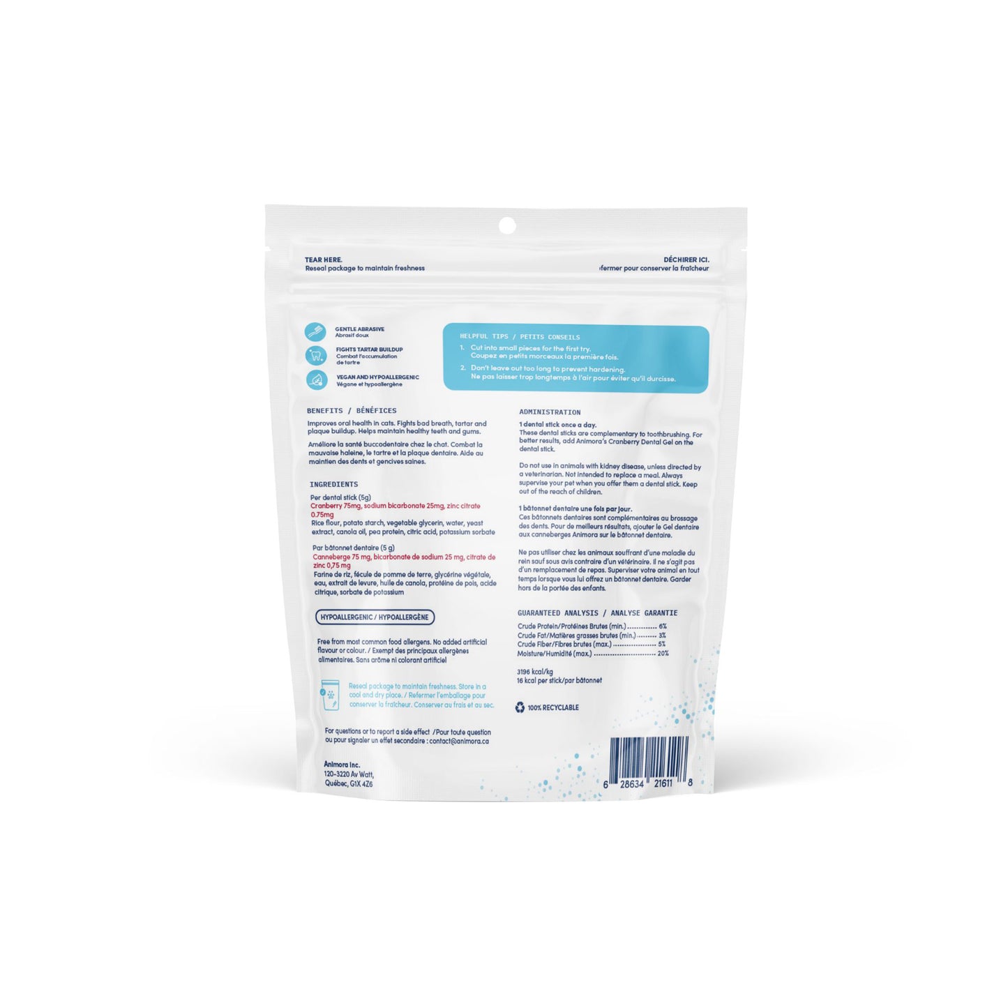 Dental Sticks for Cats (Cranberry) Pack of 14 - additional product view 2