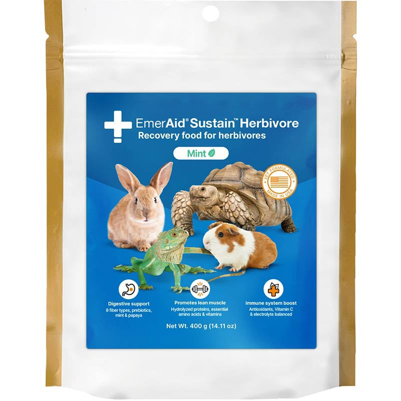 EmerAid Sustain Herbivore for Small Pets (Mint) 400 g Bag