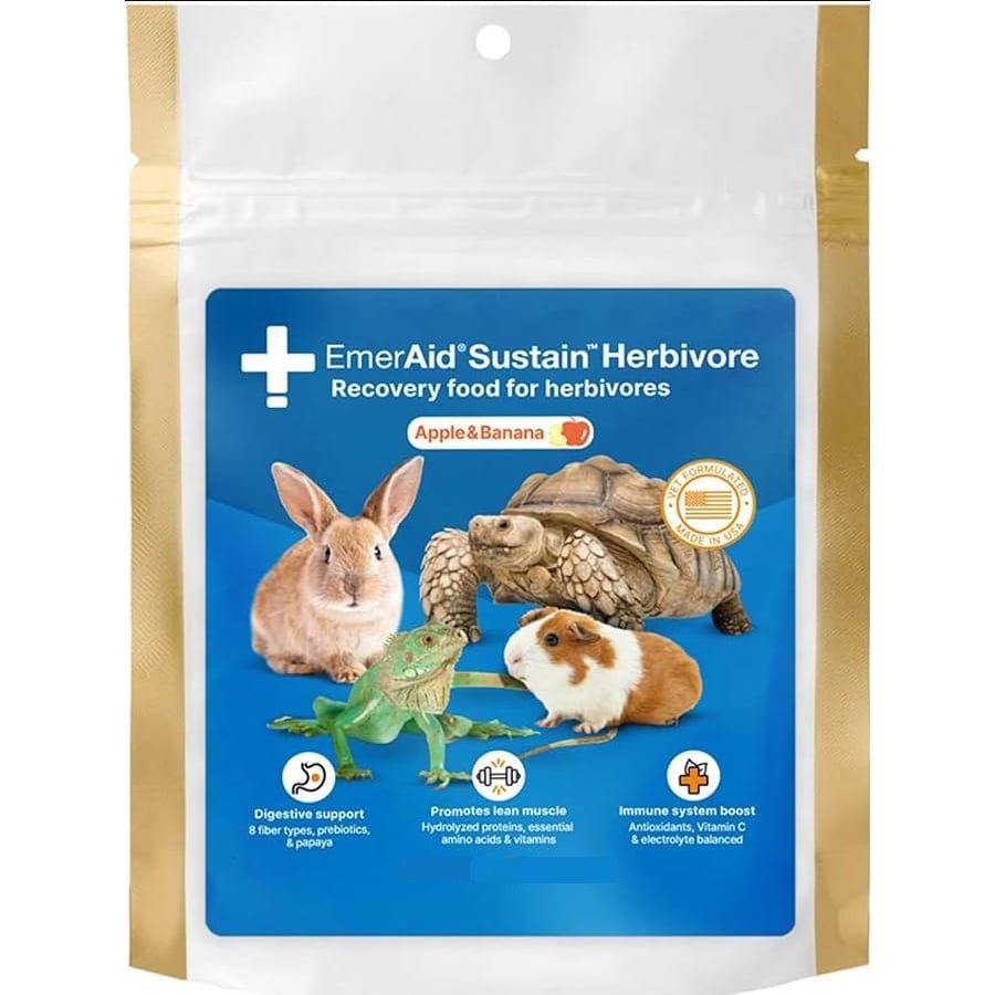 EmerAid Sustain Herbivore for Small Pets (Apple and Banana) 100 g Bag