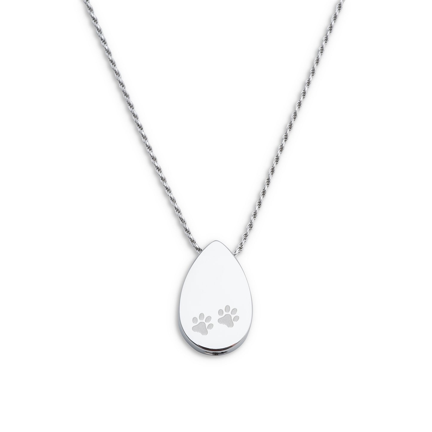 Cremation Pendant - Teardrop with Paw Prints 1 Unit