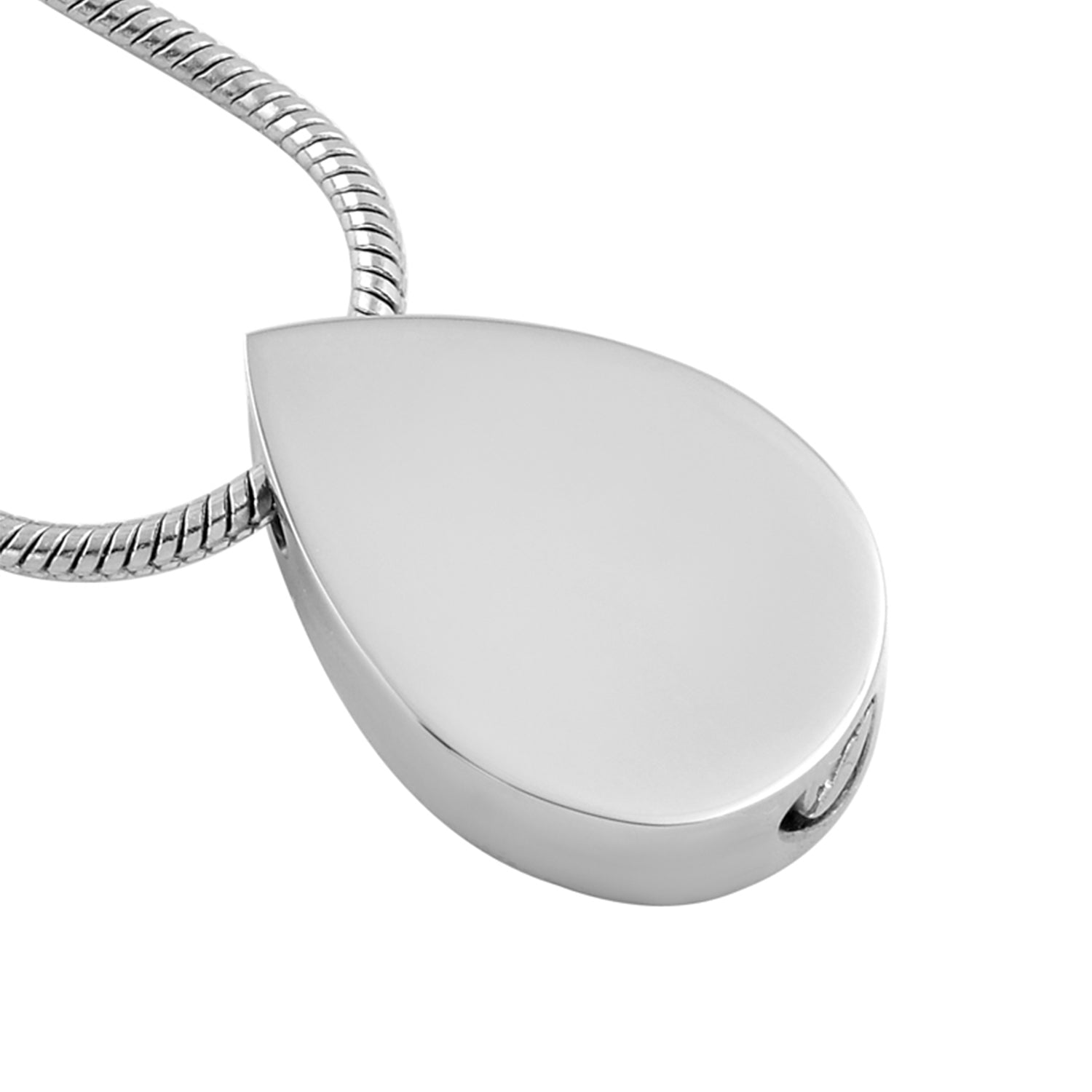Cremation Pendant - Teardrop with Paw Prints 1 Unit - additional product view 3