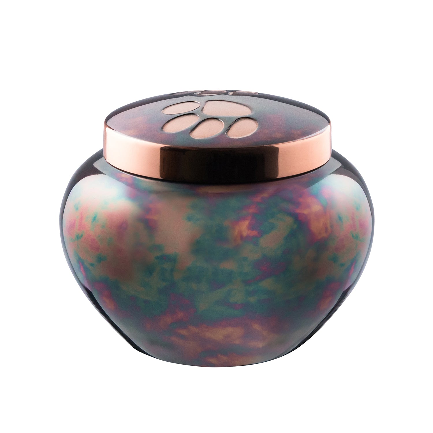 Urn Odyssey Copper Raku Two Paw Prints 1 Unit, Large, 1 Urn - additional product view 2