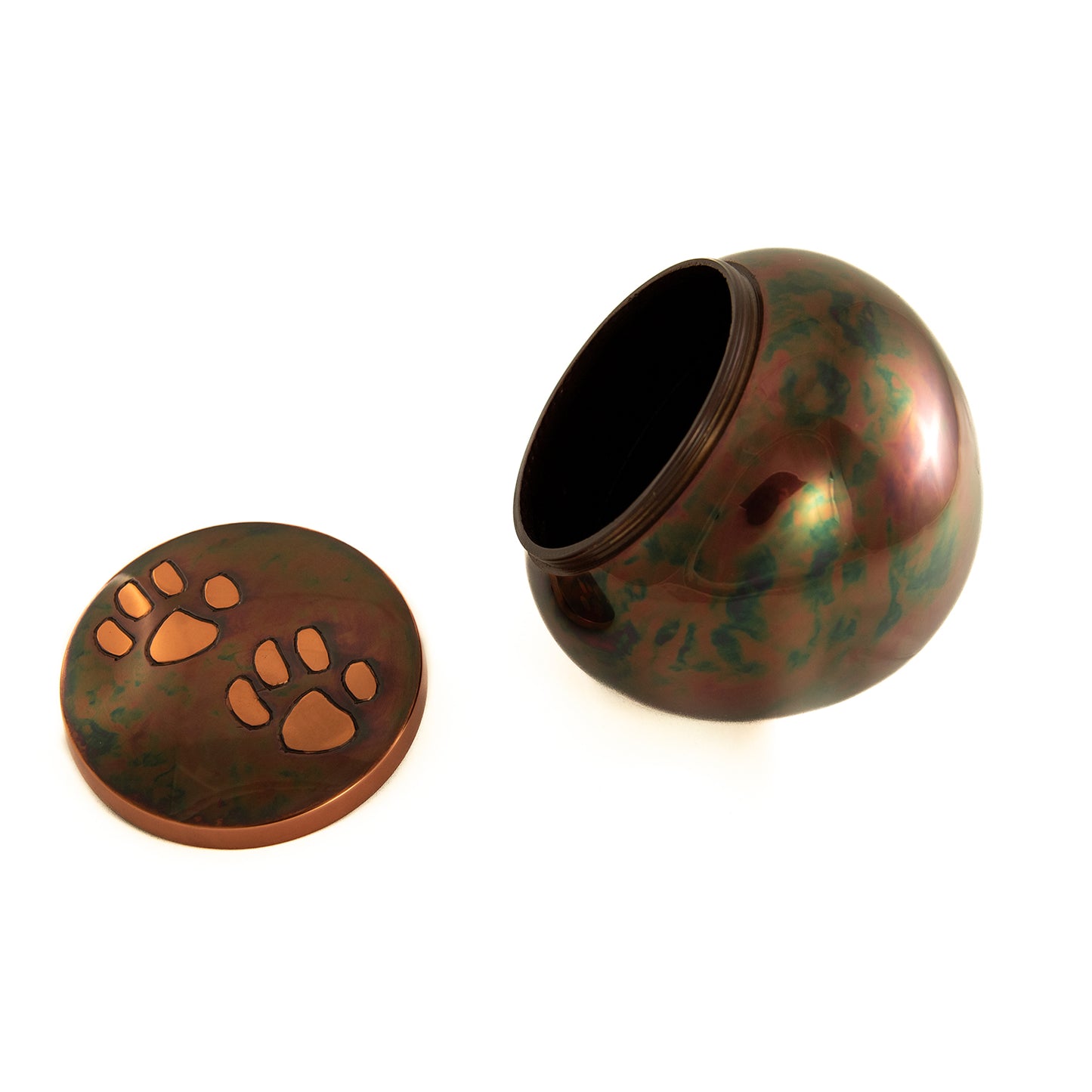 Urn Odyssey Copper Raku Two Paw Prints 1 Unit, Large, 1 Urn - additional product view 3