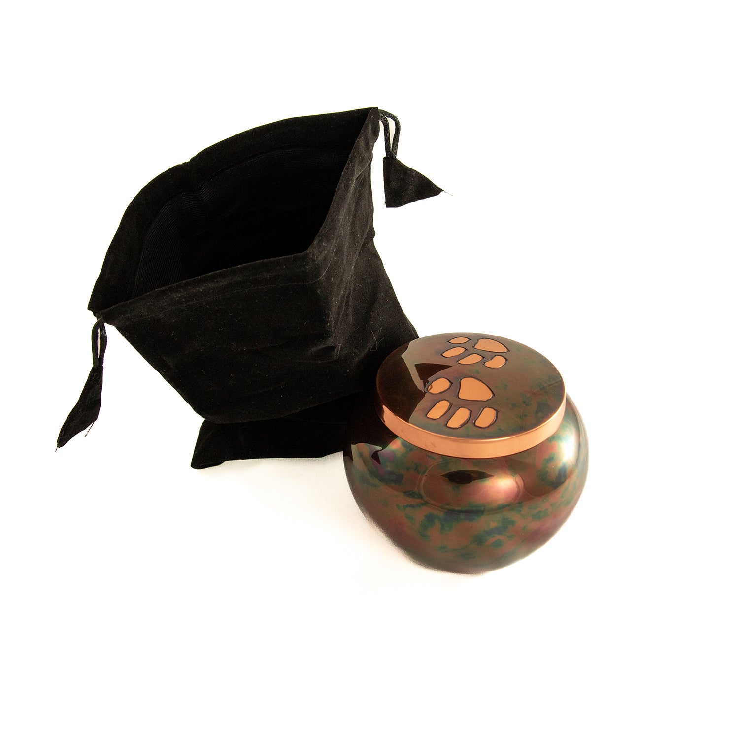 Urn Odyssey Copper Raku Two Paw Prints 1 Unit, Large, 1 Urn - additional product view 4