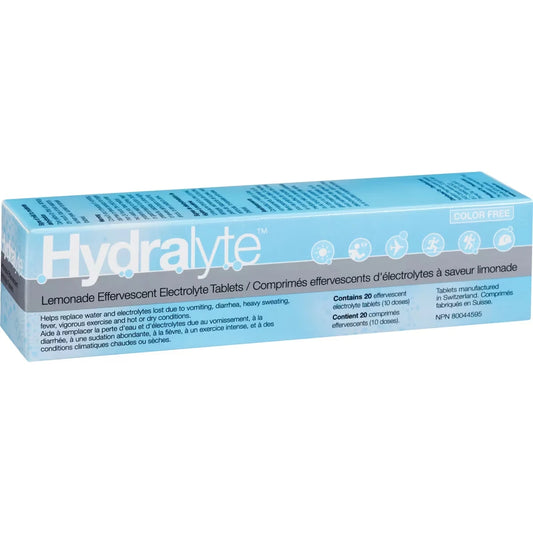 Hydralyte Effervescent Electrolytes Tablets Lemonade product detail