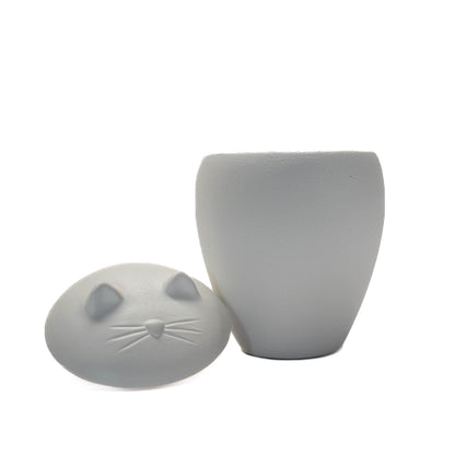 Urn Stoneware - White Cat for Cats 1 Unit - additional product view 4