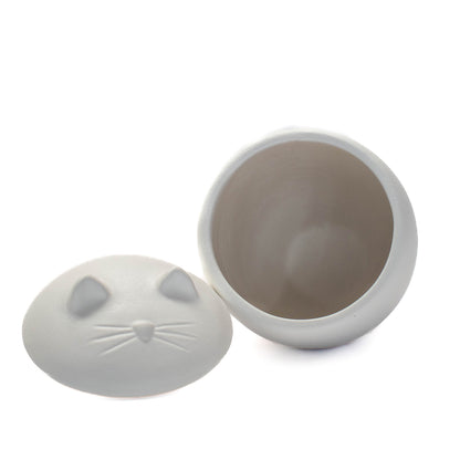 Urn Stoneware - White Cat for Cats 1 Unit - additional product view 5