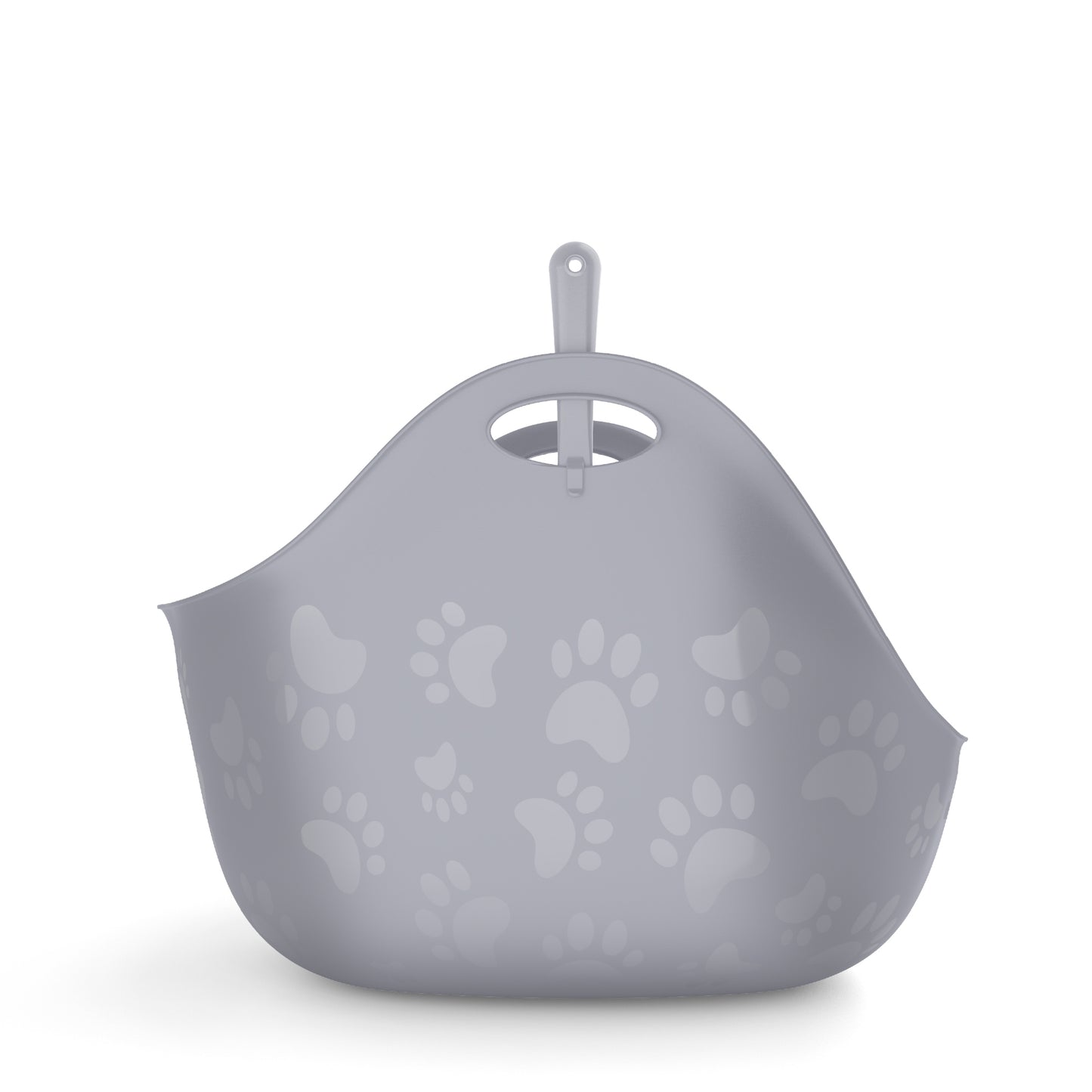 Litter Box with Scoop for Cats (Grey) 1 Unit - additional product view 2