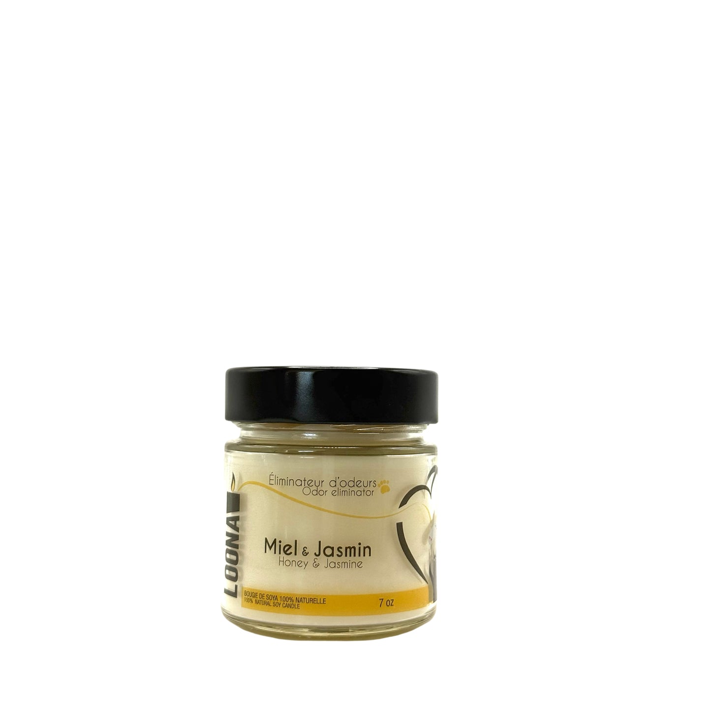 Candle LOONA with Odour Eliminator - Honey and Jasmine 1 Unit