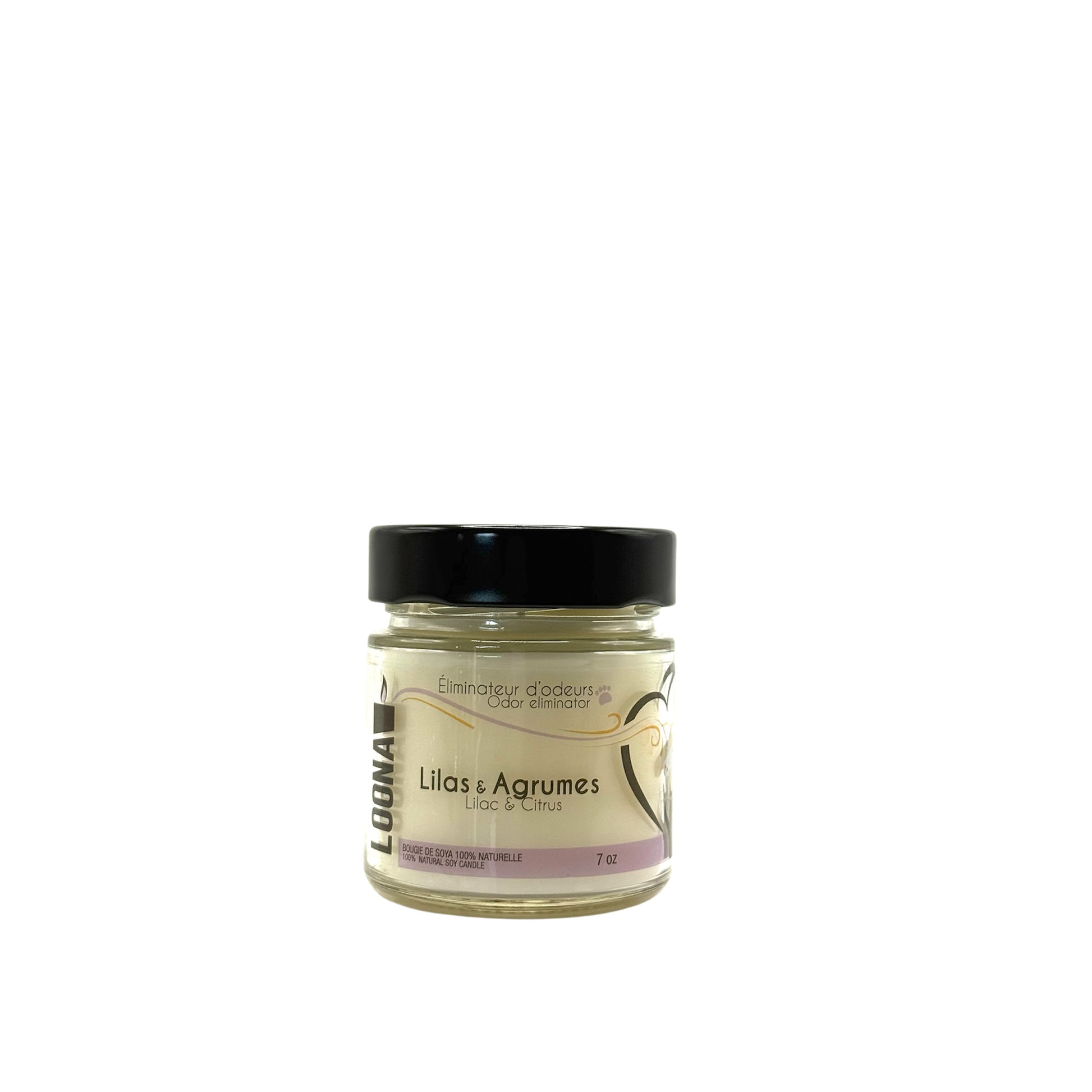 Candle LOONA with Odour Eliminator - Lilac and Citrus 1 Unit