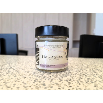 Candle LOONA with Odour Eliminator - Lilac and Citrus 1 Unit - additional product view 2