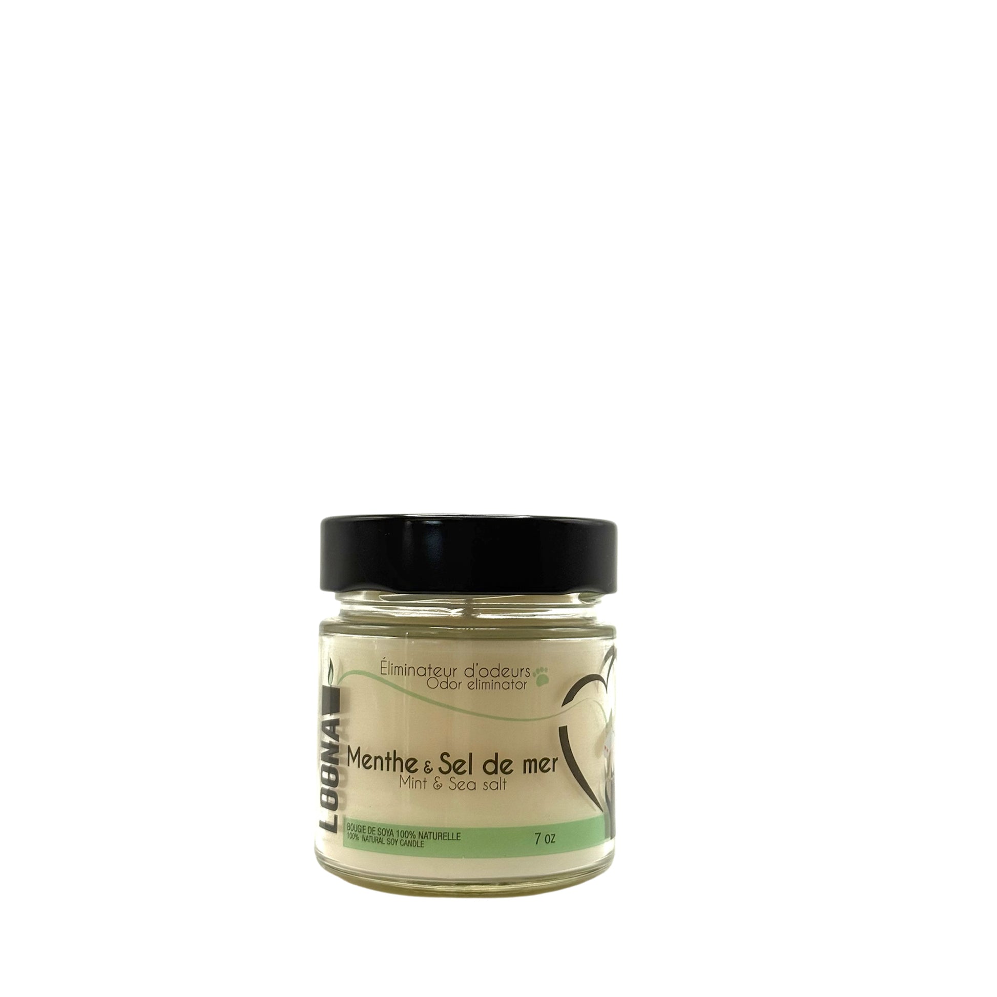 Candle LOONA with Odour Eliminator - Mint and Sea Salt 1 Unit