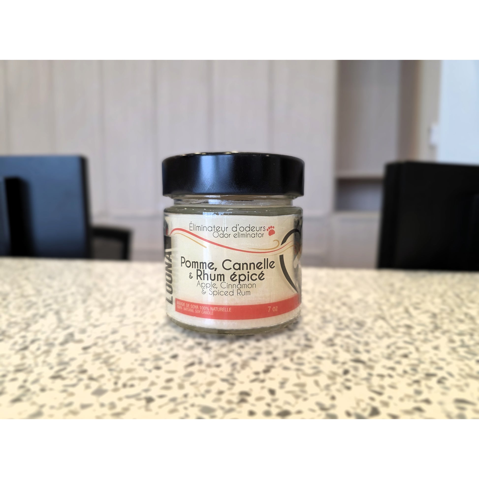 Candle LOONA with Odour Eliminator - Apple, Cinnamon and Spiced Rhum 1 Unit - additional product view 2