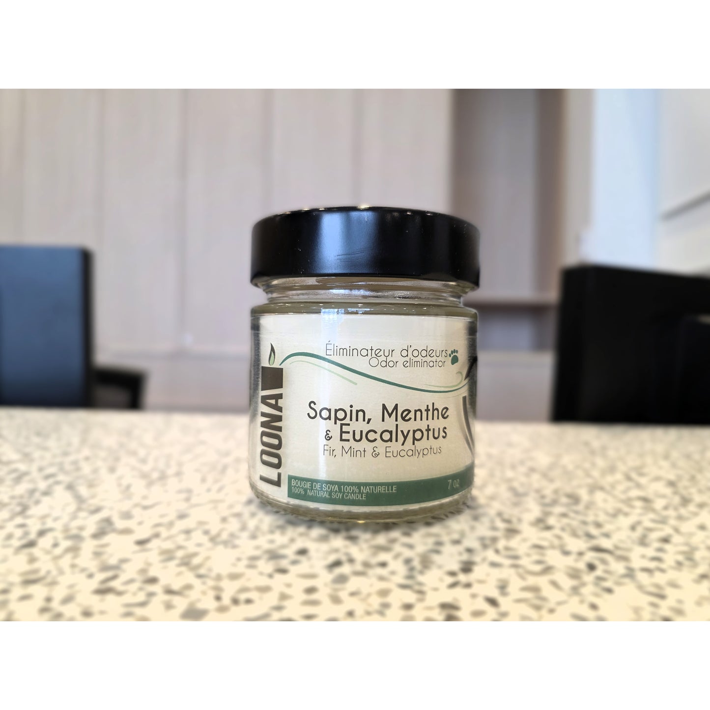 Candle LOONA with Odour Eliminator - Fir, Mint and Eucalyptus 1 Unit - additional product view 2