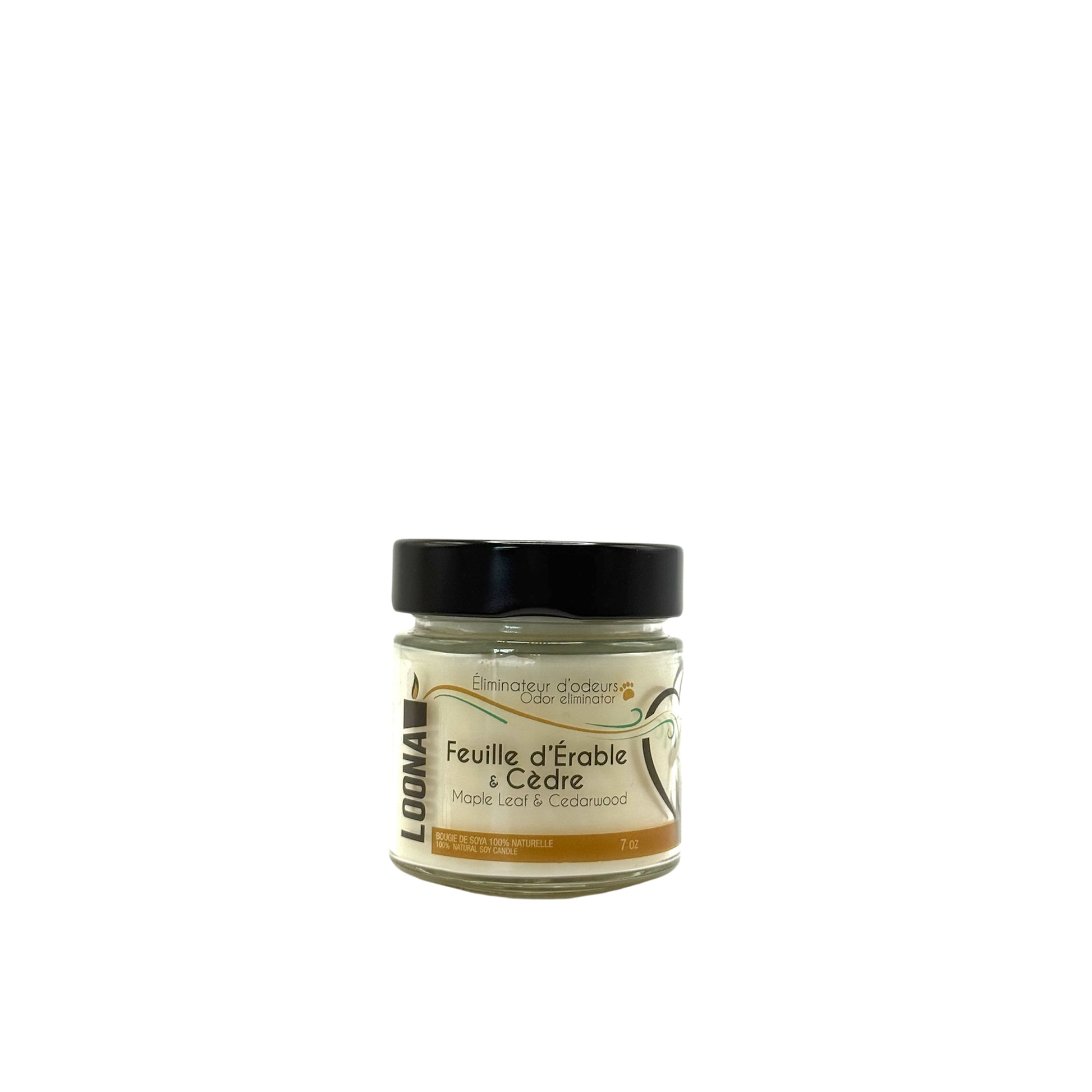 Candle LOONA with Odour Eliminator - Maple and Cedarwood 1 Unit