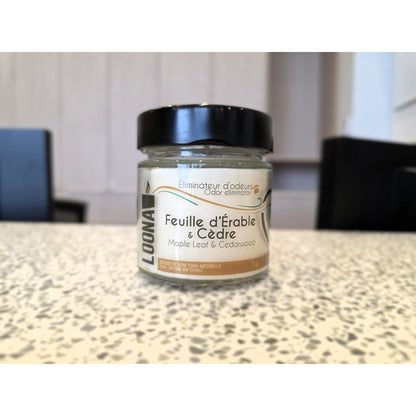 Candle LOONA with Odour Eliminator - Maple and Cedarwood 1 Unit - additional product view 2