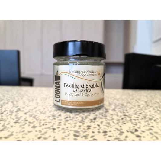 Candle LOONA with Odour Eliminator - Maple and Cedarwood 1 Unit - additional product view 2