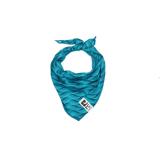 Zephyr Cooling Bandana for Dogs 1 Bandana, Waves, Small / Medium