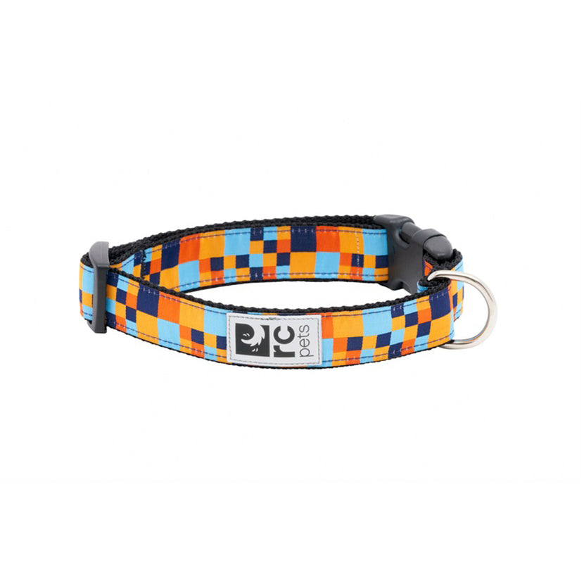 Patterned Clip Collar for Dogs 1 Collar, Pixel, Small
