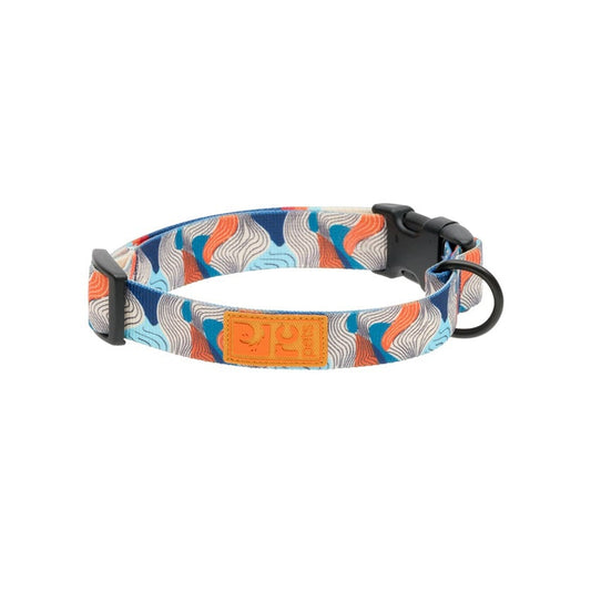 Patterned Eco Clip Collar for Dogs 1 Collar, Riptide, Medium