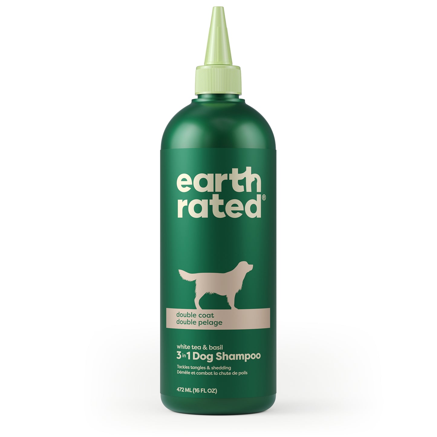 Shampoo 3 in 1 for Dogs with Double Coat 472 mL Bottle