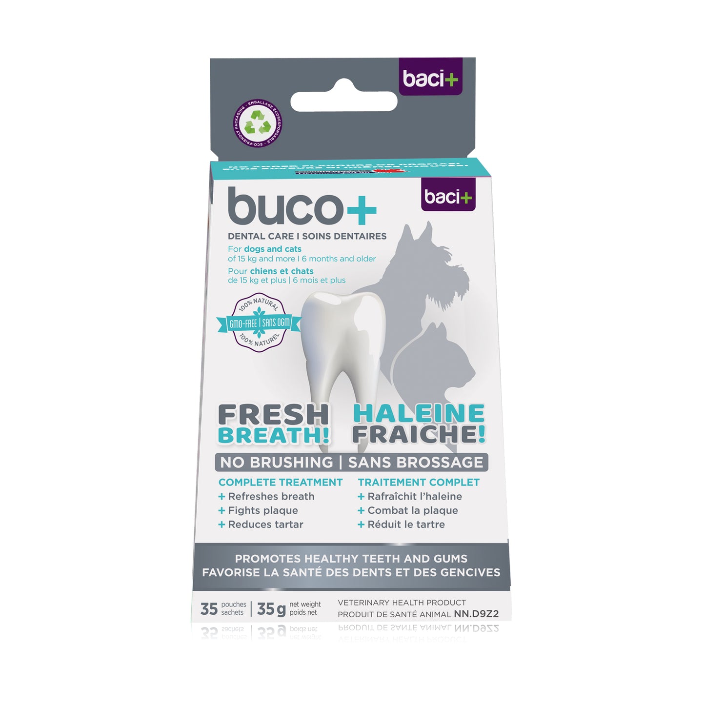 Buco+ Powder for Cats and Dogs Over 15 kg (Flavourless) Pack of 35, 1 g
