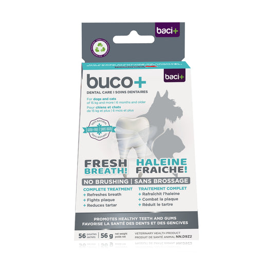 Buco+ Powder for Cats and Dogs Over 15 kg (Flavourless) Pack of 56, 1 g