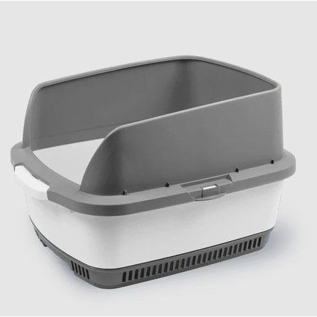 Litter Pan Cateco Starter Kit - Grey for Cats (Grey) 1 Unit