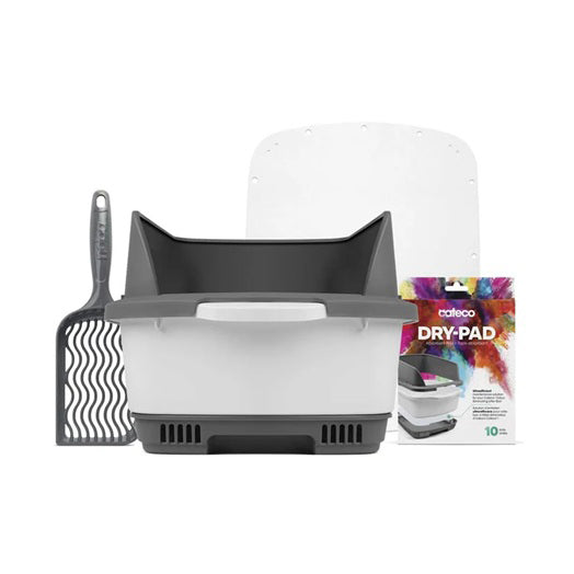 Litter Pan Cateco Starter Kit - Grey for Cats (Grey) 1 Unit - additional product view 2