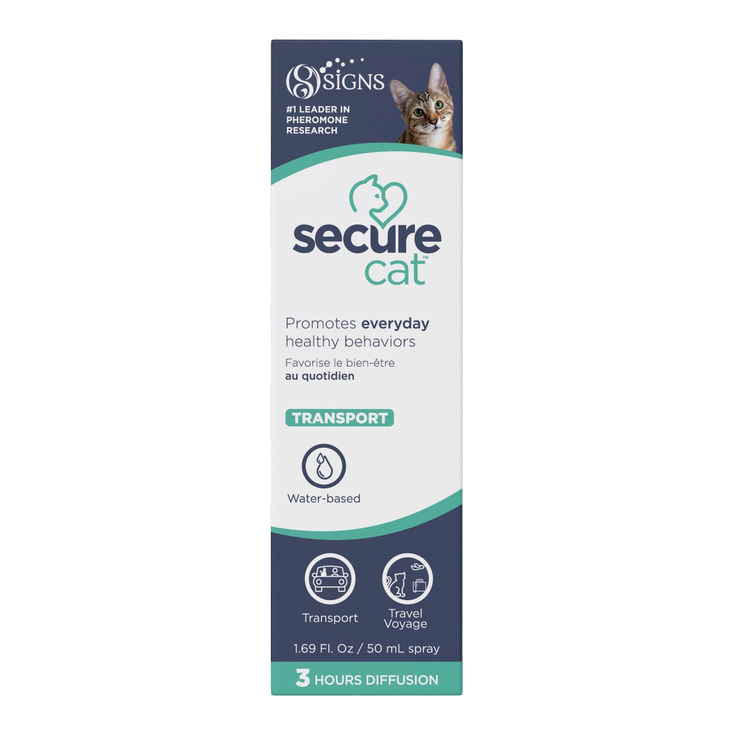 SecureCat Transport Water - Based Spray for Cats 50 mL Spray Bottle